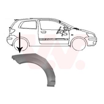 Panneau latéral arrière droit VAN WEZEL 8251146
