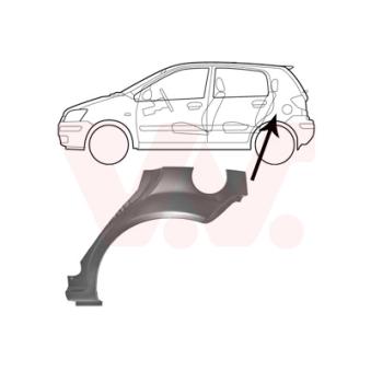 Panneau latéral arrière gauche VAN WEZEL 8251147