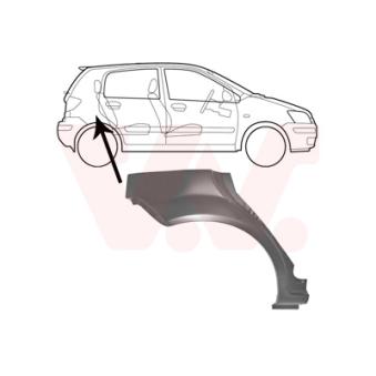 Panneau latéral arrière droit VAN WEZEL 8251148