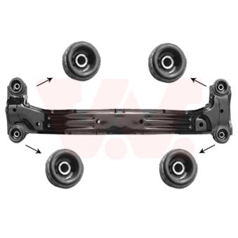 Corps d'essieu VAN WEZEL [8257629]