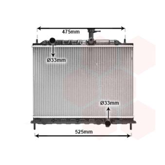 Radiateur, refroidissement du moteur VAN WEZEL 83002079
