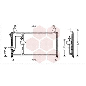 Condenseur, climatisation VAN WEZEL 83005027