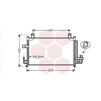 Condenseur, climatisation VAN WEZEL 83005068