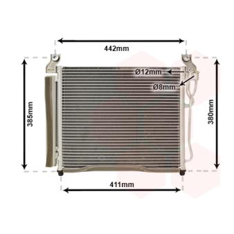 Condenseur, climatisation VAN WEZEL OEM 9760607500