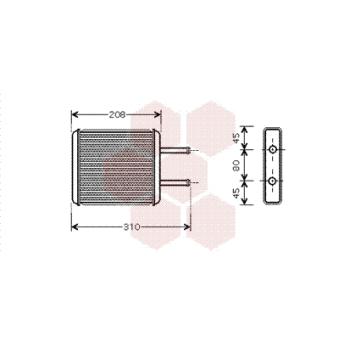 Système de chauffage VAN WEZEL OEM 0K55261H01A