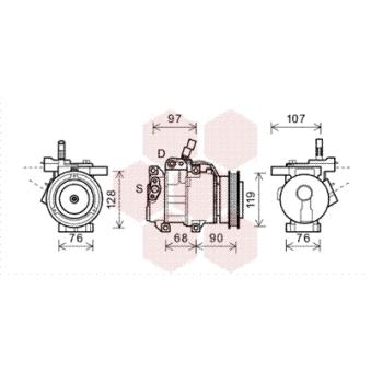 Compresseur, climatisation VAN WEZEL OEM 977011G000