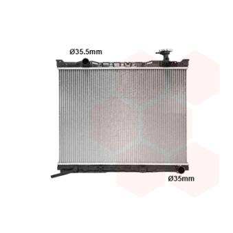 Radiateur, refroidissement du moteur VAN WEZEL [83012729]