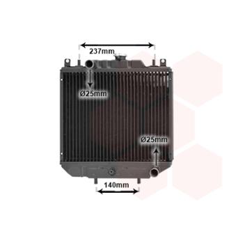 Radiateur, refroidissement du moteur VAN WEZEL OEM 1758072051