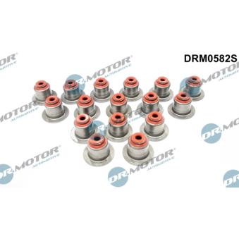 Jeu de joints d'étanchéité, tige de soupape Dr.Motor DRM0582S pour BMW Série 3 320 d - 163cv