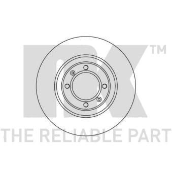 Jeu de 2 disques de frein avant NK 201006