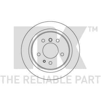 Jeu de 2 disques de frein arrière NK 201529