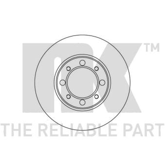 Jeu de 2 disques de frein arrière NK OEM 44755