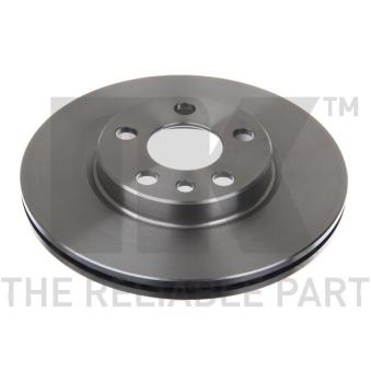 Jeu de 2 disques de frein avant NK 201923 pour CITROEN JUMPY 1.9 D 70 - 69cv