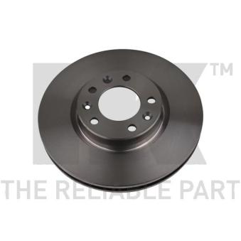 Jeu de 2 disques de frein avant NK 201956 pour OPEL CASCADA 1.2 - 110cv