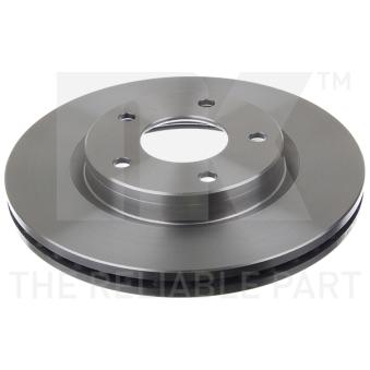 Jeu de 2 disques de frein avant NK 202277 pour OPEL VECTRA 1.5 DCI - 110cv