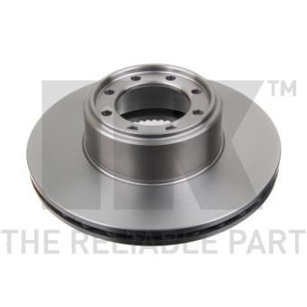 Jeu de 2 disques de frein arrière NK 202355 pour IVECO DAILY 35S/E. 35C/E - 82cv