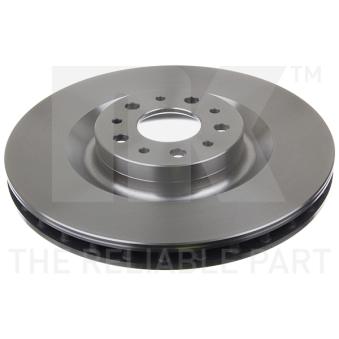 Jeu de 2 disques de frein avant NK 202366 pour DACIA DUSTER 1.6 CDTI - 105cv