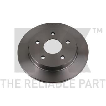 Jeu de 2 disques de frein arrière NK OEM 1630012