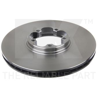 Jeu de 2 disques de frein avant NK 202544 pour FORD TRANSIT 2.5 DI - 69cv
