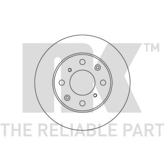 Jeu de 2 disques de frein avant NK OEM 45251SA5740