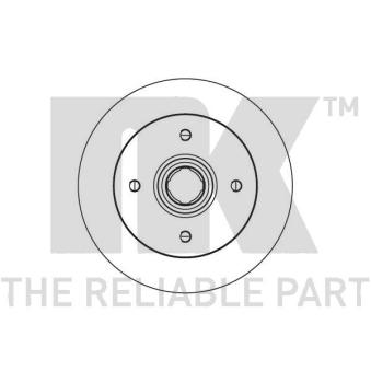 Jeu de 2 disques de frein avant NK 203206