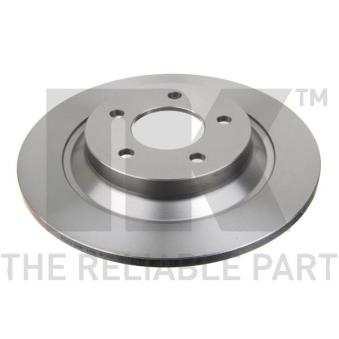 Jeu de 2 disques de frein arrière NK 203261 pour VOLVO V70 2.0 CD - 110cv