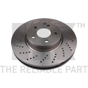 Jeu de 2 disques de frein avant NK 2033102 pour RENAULT DUSTER E 350 BlueTEC - 252cv