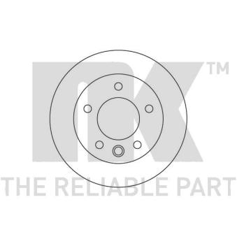 Jeu de 2 disques de frein avant NK OEM 9024210712