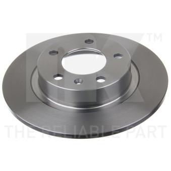 Jeu de 2 disques de frein arrière NK OEM 569418