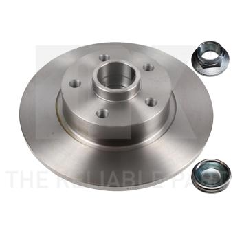 Jeu de 2 disques de frein arrière NK OEM 6000620071