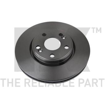 Jeu de 2 disques de frein avant NK 203913 pour FORD FOCUS 1.5 DCI 110 - 110cv