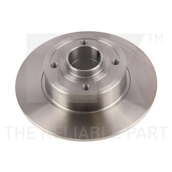 Jeu de 2 disques de frein arrière NK 203937 pour FORD C-MAX 1.2 - 101cv