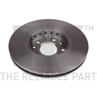 Jeu de 2 disques de frein avant NK 203971 pour MINI MINI 1.6 16V - 110cv