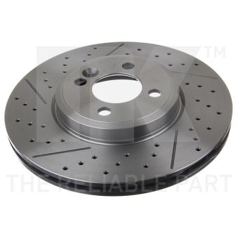 Jeu de 2 disques de frein avant NK OEM 34116777826