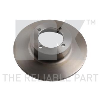 Jeu de 2 disques de frein avant NK 204302 pour SKODA RAPID 1.3 - 61cv