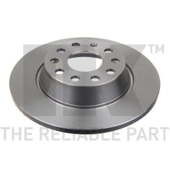 Jeu de 2 disques de frein arrière NK 2047133 pour CUPRA LEON 2.0 TDI - 110cv