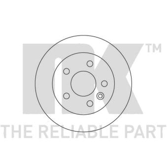 Jeu de 2 disques de frein avant NK [204731]