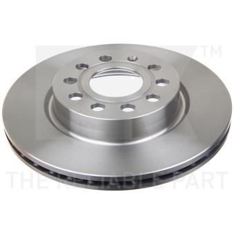 Jeu de 2 disques de frein avant NK 204787 pour MITSUBISHI LANCER 2.0 TDI 4motion - 110cv