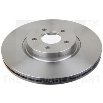 Jeu de 2 disques de frein avant NK 204850 pour DAIHATSU TAFT 1.6 D - 110cv