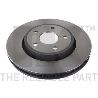 Jeu de 2 disques de frein avant NK 209317 pour JEEP COMMANDER 5.7 V8 - 326cv