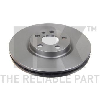 Jeu de 2 disques de frein avant NK 209942 pour AUDI A6 1.9 D - 69cv