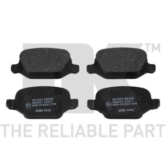 Jeu de 4 plaquettes de frein arrière NK OEM 9949332 Jeu de 4 plaquettes de frein arrière NK OEM 9949332