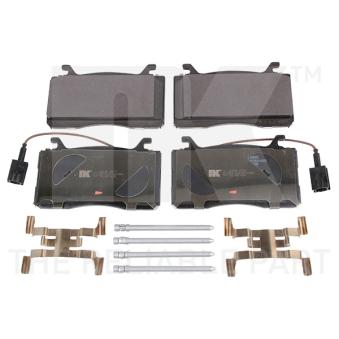 Jeu de 4 plaquettes de frein avant NK [221038]