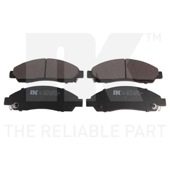 Jeu de 4 plaquettes de frein avant NK [221408]