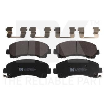 Jeu de 4 plaquettes de frein avant NK OEM 8980791040