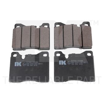 Jeu de 4 plaquettes de frein avant NK OEM 34111108853