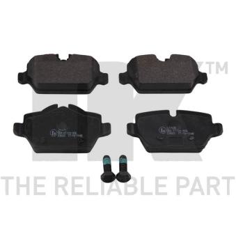 Jeu de 4 plaquettes de frein arrière NK [221530]