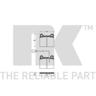 Jeu de 4 plaquettes de frein avant NK OEM 4789100