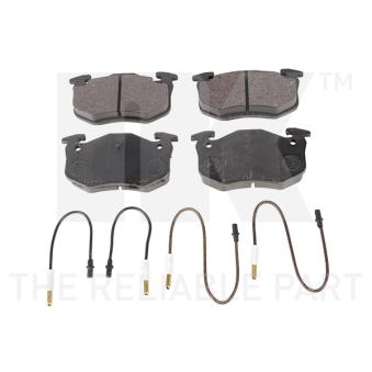 Jeu de 4 plaquettes de frein avant NK 221918 pour MAZDA 323 1.8 D - 60cv