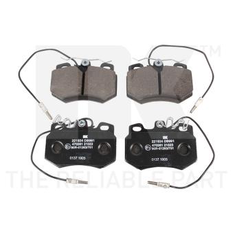 Jeu de 4 plaquettes de frein avant NK [221924]